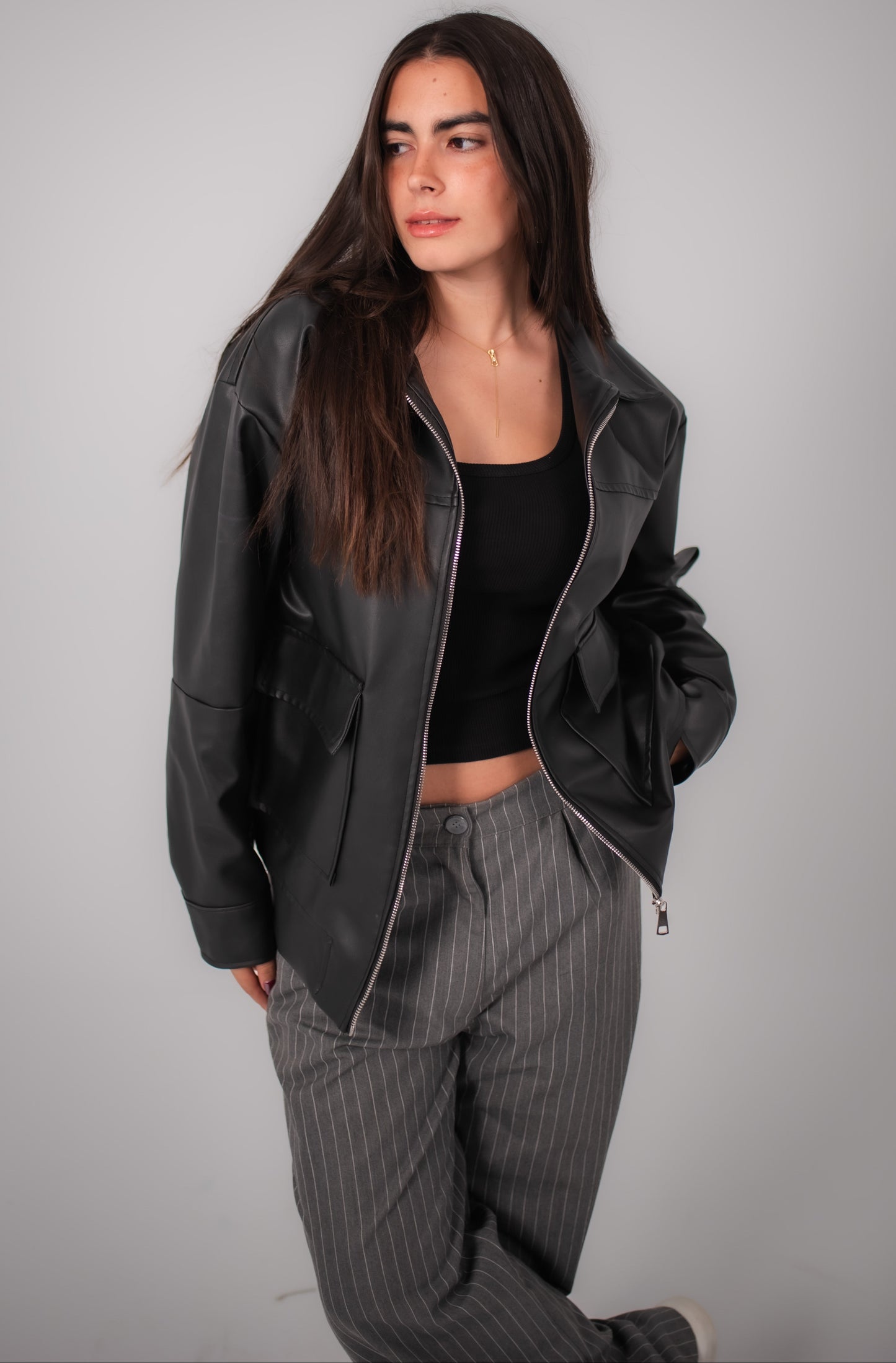 Black Leather Jacket.