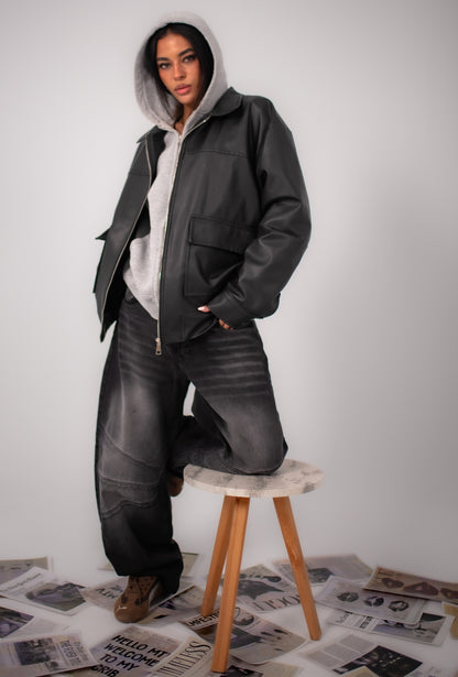 Black Leather Jacket.